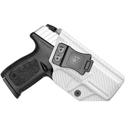 Amberide SD9VE/SD40VE IWB Holster,Tough KydexBoltaron Inside Waistband Holster for Smith&Wesson SD9VE & SD40VE 9mm/.40 Pistols,Defined Retention Click, 030Cant Adjustment, Built for Real EDC Use