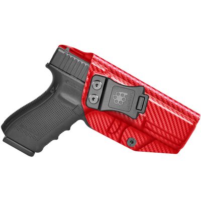 Amberide Glock 20/21 / 22 IWB Holster, Kydex-Boltaron Inside Waistband Holster for Glock 20 (10mm), Glock 21 (.45 ACP) & Glock 22 (.40 S&W) Pistols, Gen 35, Secure Retention, 030 Adjustable Cant