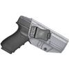 Amberide Glock 20/21 / 22 IWB Holster, Kydex-Boltaron Inside Waistband Holster for Glock 20 (10mm), Glock 21 (.45 ACP) & Glock 22 (.40 S&W) Pistols, Gen 35, Secure Retention, 030 Adjustable Cant view 1
