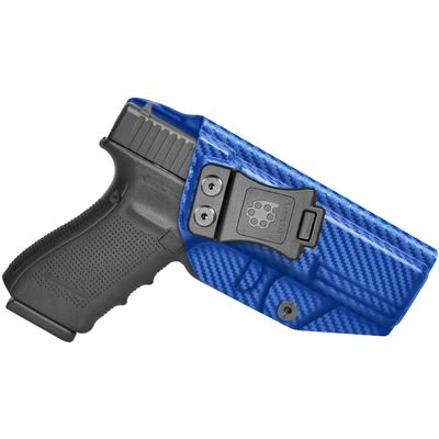 Amberide Glock 20/21 / 22 IWB Holster, Kydex-Boltaron Inside Waistband Holster for Glock 20 (10mm), Glock 21 (.45 ACP) & Glock 22 (.40 S&W) Pistols, Gen 35, Secure Retention, 030 Adjustable Cant