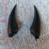 Dark Gothic Devil Horns Ghost Hairpin Edge Hair clips Skull Butterfly Bat Ear Costume Halloween Cartoon Hair Accessories (Black Devil Horns) view 2