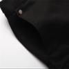 Men Stretch Bell Bottom Jeans Slim Fit Vintage Zipper Flared Denim Pants Washed 60s 70s Retro Jean Trousers (Black,34) view 3