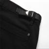 Men Stretch Bell Bottom Jeans Slim Fit Vintage Zipper Flared Denim Pants Washed 60s 70s Retro Jean Trousers (Black,34) view 4