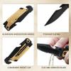 CHELONIAN Military Outdoor Hunting Camping Pocket Knife, Gold Multipurpose view 3
