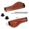Bike Handle Grips 22.2x130mm Non-Slip PVC Microfiber Leather Ergonomic Hand-Sewn Casual Retro Double Lock-on Handlebar Lever for MTB,Road Bike view 4