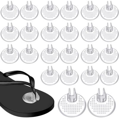 Tarpop 12 Pairs Silicone Thong Sandal Toe Guards Cushions Non Slip Flip Flop Toe Protectors Self Adhesive Toe Pad Gel Sandal Shoe Toe Insert for High Heels, Flip Flops, Sandals, Slippers, Clear