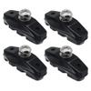 FAVOMOTO 2pairs Pads for Road Rubber Brake Blocks Shaped Design Excellent Compatibility Easy Installation Improved Braking Conditions view 1