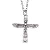 1Pc Antique Silver Color 27x25mm Mayan Totem Stone Column Pendant Necklace For Women view 1