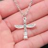 1Pc Antique Silver Color 27x25mm Mayan Totem Stone Column Pendant Necklace For Women view 2