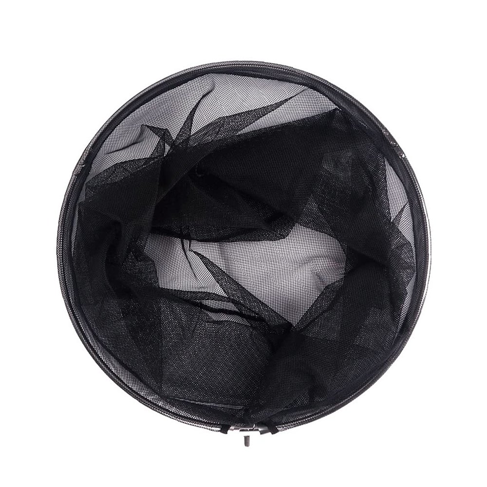 YYDS Fishing net Fishing Landing Net 50X50X56CM Telescopic Fishing Net for Carp Trout Fishing Titanium Alloy Folding Landing Nets Fish net (Color : Black, Size : 50X50X56cm)
