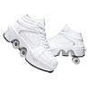 Multifunctional Roller Skates Shoes Deformation Automatic Walking Shoes Male and Female Skating Shoes 2 in 1 Removable Pulley Skates Skating Rollerskates Outdoor Parkour Shoes view 1