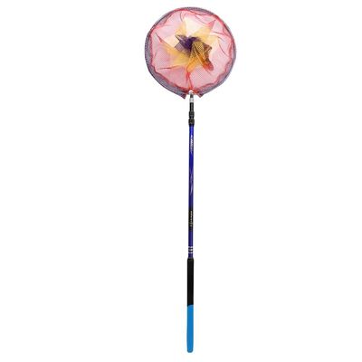 YYDS Fishing net Fishing Landing Net Foldable Telescopic Fishing Net for Ponds Bird Fish Catch Release for 210CM 240CM 270CM Fish net (Color : Purple, Size : 210cm)