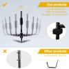 PIRIPARA Kayak Storage Rack Wall Mount 2 Pairs Garage Kayak Storage Hanger, Wall Bracket Holder for Kayaks, Canoe, Surfboard, Paddle Board, Max Load 100LBs, Black view 3