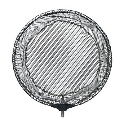YYDS Fishing net Dip Net Head 35CM 40CM 45CM Telescopic Fishing Net for Carp Trout Fishing Aluminum Alloy Coating Folding Landing Nets Fish net (Color : Gray, Size : 35X35X30cm)