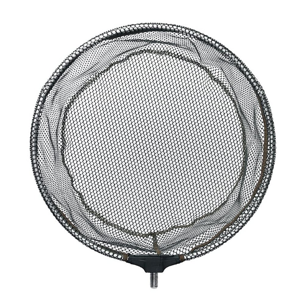 YYDS Fishing net Dip Net Head 35CM 40CM 45CM Telescopic Fishing Net for Carp Trout Fishing Aluminum Alloy Coating Folding Landing Nets Fish net (Color : Gray, Size : 35X35X30cm)