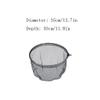 YYDS Fishing net Dip Net Head 35CM 40CM 45CM Telescopic Fishing Net for Carp Trout Fishing Aluminum Alloy Coating Folding Landing Nets Fish net (Color : Gray, Size : 35X35X30cm) view 2