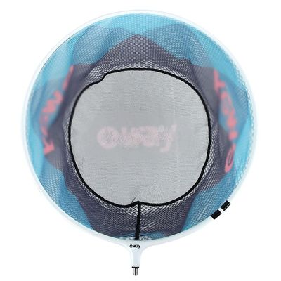 YYDS Fishing net Fishing Landing Net 40X40X30CM Telescopic Fishing Net for Carp Trout Fishing Carbon Nano Dip Net Head Fish net (Color : Blue, Size : 40X40x30cm)