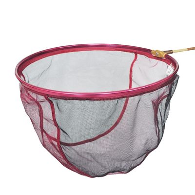 YYDS Fishing net Fishing Landing Net 35X35X26CM Telescopic Fishing Net for Carp Trout Fishing Aluminum Alloy Dip Net Head Fish net (Color : Red, Size : 35X35X26cm)