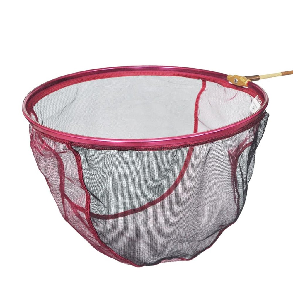 YYDS Fishing net Fishing Landing Net 35X35X26CM Telescopic Fishing Net for Carp Trout Fishing Aluminum Alloy Dip Net Head Fish net (Color : Red, Size : 35X35X26cm)