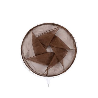 YYDS Fishing net Fishing Landing Net 40X40X26CM Telescopic Fishing Net for Carp Trout Fishing Stainless Steel Folding Landing Nets Fish net (Color : Brown, Size : 40X40X26cm)