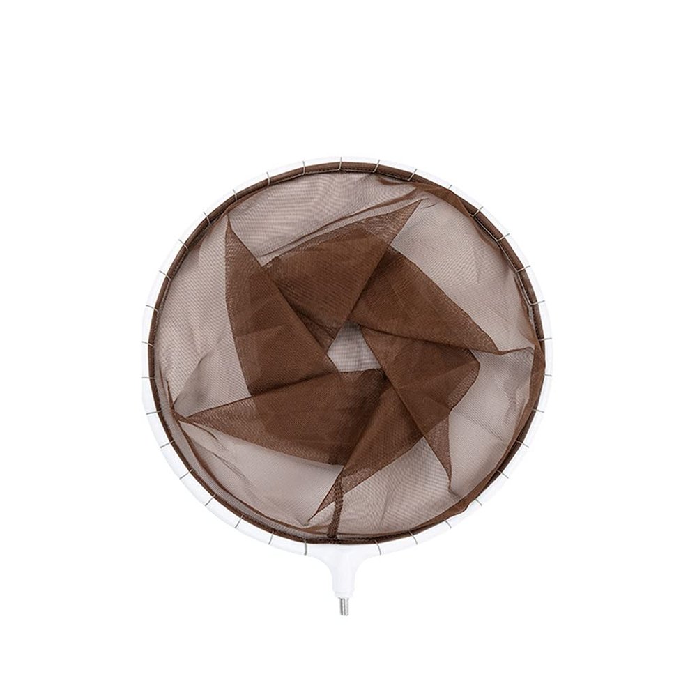 YYDS Fishing net Fishing Landing Net 40X40X26CM Telescopic Fishing Net for Carp Trout Fishing Stainless Steel Folding Landing Nets Fish net (Color : Brown, Size : 40X40X26cm)