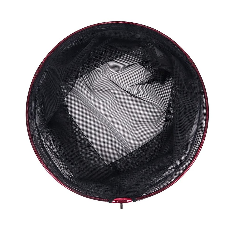 YYDS Fishing net Fishing Landing Net 50X50X56CM Telescopic Fishing Net for Carp Trout Fishing Titanium Alloy Folding Landing Nets Fish net (Color : Red, Size : 50X50X56cm)