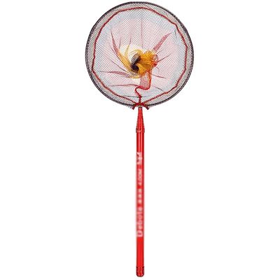YYDS Fishing net Fishing Landing Net Telescopic Fishing Net for Fishing Stainless Steel Folding Landing Nets for 210CM 300CM 400CM Fish net (Color : Red, Size : 210cm)