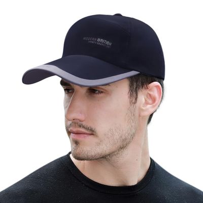 Adjustable Baseball Cap Super Extra Long Bill Sun Hat Outdoor Sports Quick-Drying Hat UV Protection Sun Cap for Men Women (Navy)