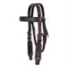 Circle Y Inlaid Filigree Browband Headstall view 1