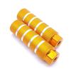 2 Pack Aluminum Alloy Bike Pegs Anti-Skid Lead Foot Bicycle Pegs for Cycling Rear Stunt Fit 3/8 Inch Axles 26T (Gold) view 1