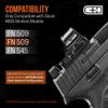 C+H Precision Red Dot Mounting Plate for FN 509, 510, 545 | Compatible with Trijicon RMR/SRO/RCR & Holosun 407C/507C/507Comp/508T | Made in The USA view 2