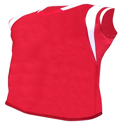 Epic Boy's Game Pro Single Layer Muscle Blade Red/White Basketball Jersey M