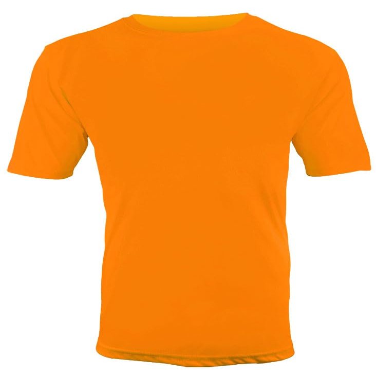 Epic Adult Cool Performance Dry-Fit Crew T-Shirt Jerseys Orange 3XL