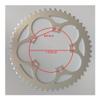 MYEEI 110 BCD Road Bicycles Chainring Folding Bikes Parts Chain Wheel Crankset 34T 36T 38T 39T 42T 44T 46T 48T 50T 52T 53T CNC Silver Rings 110 BCD 38T (Color : 42T) view 2