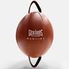 Geezers Boxing Classic Pugilist Double End Bag, Premium Cowhide Leather Speed Ball, Boxing Speed Bag MMA Dodge Ball Punching Training Floor to Ceiling Rope Workout view 1