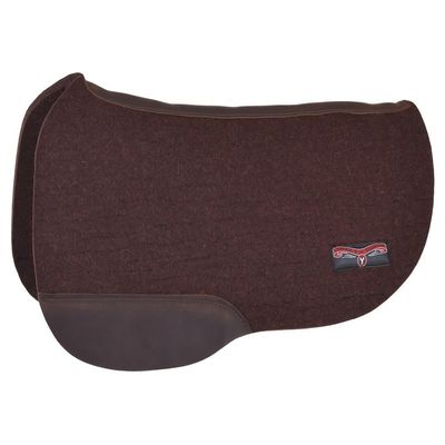 Circle Y REINSMAN Saddle Pads, APEX Round - Chocolate (550-GJ5-C1W)