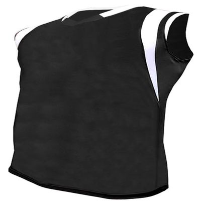 Epic Boy's Game Pro Single Layer Muscle Blade Black/White Basketball Jersey XL