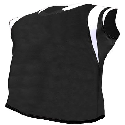Epic Boy's Game Pro Single Layer Muscle Blade Black/White Basketball Jersey XL