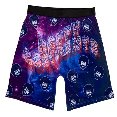 Calhoun Bob Ross Soft Sublimation Boxers - Happy Accidents Galaxy Print Multi