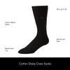 Calvin Klein Mens Dress Socks - 6 Pairs Soft Cotton Blend Crew Socks for Men - Classic Comfort Stay Up Cuff Mixed Pattern, Size 7-12, Charcoal/Graph/Black view 3
