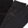 Calvin Klein Mens Dress Socks - 6 Pairs Soft Cotton Blend Crew Socks for Men - Classic Comfort Stay Up Cuff Mixed Pattern, Size 7-12, Charcoal/Graph/Black view 4