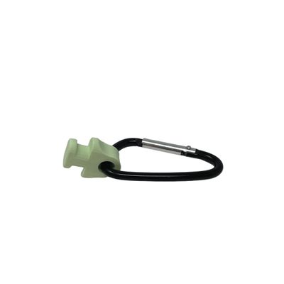 BAGLETS Carabiner & Plug Keys Holder Charm Accessory Compatible with Rubber Tote Bags Secure Keys or Other Valuable Made in USA (Green)