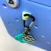 BAGLETS  Carabiner & Plug Keys Holder Charm Accessory Compatible with Rubber Tote Bags  Secure Keys or Other Valuable  Made in USA (Green) view 2