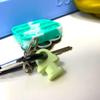 BAGLETS  Carabiner & Plug Keys Holder Charm Accessory Compatible with Rubber Tote Bags  Secure Keys or Other Valuable  Made in USA (Green) view 4