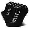 Calvin Klein Mens No Show Socks - 6 Pack Cotton Blend Soft Cushioned Athletic Low Cut Socks for Men, Size 7-12, Black Assorted view 1