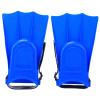 A Pair PVC Children Lightweight Diving Swimming, 7.48 X 4.53 Inch Training Fins Snorkeling Short Flippers Swim Foot Diving Heel Children Kids Youth Snorkel Combo Set Swimming(25 Yards -30 Yards-Blue) view 1
