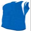 Epic Boy's Game Pro Single Layer Muscle Blade Blue/White Basketball Jersey L view 1