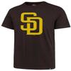 '47 MLB Men's Imprint Match Team Color Primary Logo Word Mark T-Shirt (San Diego Padres Browns, Medium) view 1