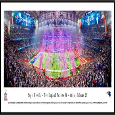 Super Bowl 2017 Champions - New England Patriots - 40.25x13.75-inch Standard Framed Picture by Blakeway Panoramas