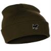 Daxton Dog Breeds Cuffed Beanie Winter Knit Hat Skully Cap, Terrier Mix, Olive Beanie